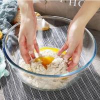 高硼硅透明玻璃碗大号耐高温加厚沙拉碗微波炉烤箱专用和面盆套装 耐高温可进微波炉烤箱 [不耐高温]500毫升(盛放小菜)