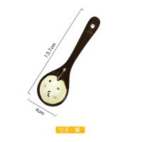 爱美惠 可爱卡通风格陶瓷餐具 萌系动物图案家用米饭碗勺小套装 勺-猴子