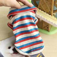 比熊衣服宠物泰迪狗小型犬猫咪帅气夏季裙子儿仓鼠的装吉娃茶杯春 红白蓝 8号-2斤左右