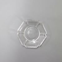 立体梅花杯垫杯托 玻璃耐热茶茶杯垫 底盘 玻璃茶具配件茶杯隔热 普通六边款 1个