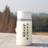 韩版学生便携防摔塑料水杯个性塑料杯男创意潮流杯子ins女简约 透明白[特殊] 单杯