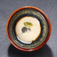 窑变建盏天目茶杯釉下彩陶瓷品名杯12生肖茶盏家用均窑主人杯茶盏 窑变茶杯-鼠
