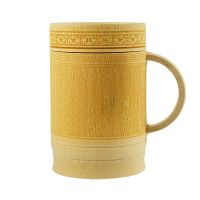 天然竹茶杯雕刻竹杯带盖竹杯竹水杯竹工艺品天然竹制品厂家直销 雕刻带把兰亭序