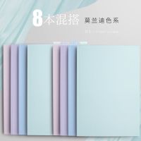 [48小时发货]莫兰迪笔记本子简约ins风b5记事本薄款复古a4大学生用16k软面抄横 B5(本册款)/40张 2本[香