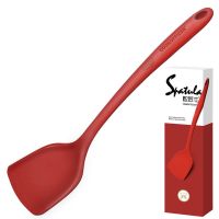 德国炊匠仕硅胶锅铲不粘锅专用厨房工具炒菜铲子手柄防烫耐高温 红色全硅胶锅铲