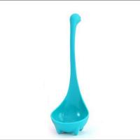 尼斯湖水怪汤勺漏勺大号长柄家用喝汤勺可立式搅拌不沾锅创意厨具 尼斯湖水怪[蓝色]汤勺 试用 [一个装]