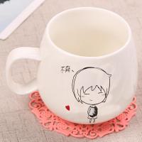 情侣杯子一对创意潮流韩版不离不弃咖啡杯爱情杯一杯子一辈子 不弃(单杯)