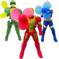 迷你手持小风扇超人风扇奥特曼手握恶搞手动发光风扇按腿闪光风扇 [不发光随机色]手持迷你小风扇 一个