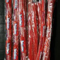 詹姆斯同款 Twizzlers美国多滋乐扭扭糖 RED VINES 草莓吸管糖 经典草莓味10根(独立装软糖)