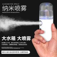 萌宠兔子纳米超大喷雾补水仪小牛手持加湿器蒸脸仪脸部保湿补水女 经典款白色+超大喷雾+充电线