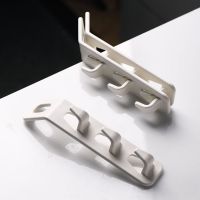 衣架连接挂钩4个装 家用多功能柜子收纳神器节省空间承重大号挂钩 四个装白色