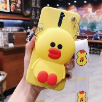 零钱包reno十倍变焦版手机套软壳Reno10倍变焦手机套可爱reno10女 黄色[小黄鸭+斜挂绳+零钱包] oppoR
