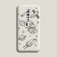 OPPOreno2z手机壳液态硅胶reno2z潮牌软壳全包保护套男女款学生 reno2z[素描宇航员-古董白] [单壳]