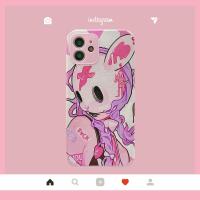 兔子面具oppoa55手机壳皮纹a8/reno4se/r17/a32软a72/a93/r15女a9 兔子面具女孩[羊皮纹