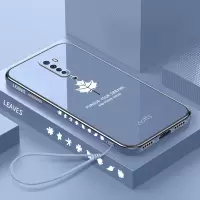 OPPOReno2手机壳opooRENO2z直边保护套Ren02全包边防摔软男女新款 [枫叶-海蓝色]单壳 OPPO R