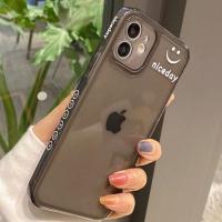 侧边笑脸OPPOa11x手机壳a92s镜头全包a32透明OPPOreno5女4se软r17 透黑笑脸 相框侧边打图 re