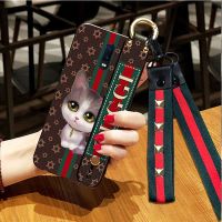 OPPO R17手机壳防摔PBEM00保护套r17t硅胶软挂绳r17m腕带超薄支架 黑猫(单壳) OPPO R17