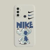 OPPOA72手机壳液态硅胶保护套OPPOa32全包防摔软外壳男女款史迪仔 古董白[NK史迪仔] OPPO A32