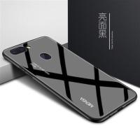 OPPOr15手机壳OPPOr15x保护套梦境版r15男玻璃r15x女外壳潮牌防摔 亮面黑(单壳) /oppor15
