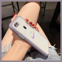 潮牌耐克适用oppoR15手机壳硅胶女新款R15梦境版磨砂防摔全包边男 R15标准版 奶奶灰 撞色NK