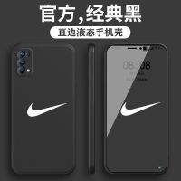 OPPOreno5k手机壳男女新款硅胶镜头全包防摔reno5pro曲屏磨砂软壳 oppo reno5K 小耐克 [经典黑