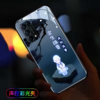 来电闪发OPPOReno5pro手机壳女款Reno2z防摔RenoAce2情侣RenoZ潮 [余生很贵小和尚]声控彩光