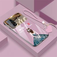 半生已过OPPOreno6手机壳5pro+玻璃reno4镜面4se防摔3pro女reno5 紫底半生已过背影女孩+爱心流