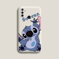 oppoa32手机壳全包男女硅胶液态卡通a32招手史迪仔可爱软壳 [古董白-招手史迪仔] [a32]