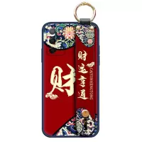 OPPO A55手机壳防摔软PEMM00保护套腕带斜挎硅胶全包边超薄创意潮 [财](单壳) OPPO A55