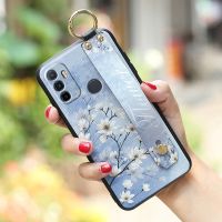 OPPOA32手机壳OPPOA52保护硅胶套腕带全包防摔A32女小清新挂绳潮 [白玉兰]单壳无礼品 oppo [A32]