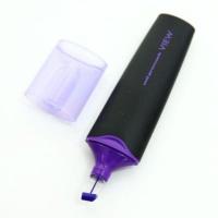 三菱USP-200 彩色荧光笔 记号笔 斜头重点标记笔透视窗荧光笔 紫色
