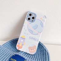 原创卡通熊兔iPhone8plus/11/Max苹果12/X/XS/XR手机壳7/mini/Pro 蓝色星球熊 nova