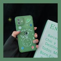 祖母绿宇航员苹果12promax手机壳xs/x硅胶7plus软xsmax全包8plus 苹果12 pro max 祖母绿