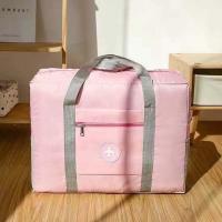 多功能旅行包外出搬家出差大容量便携式防水防潮可套拉杆箱行李包 粉色:少女心 普通品质小号款(介意者勿拍)
