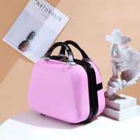 [工厂清仓]化妆包14寸小型手提箱可挂行李箱拉杆箱配件收纳箱16 公主粉 14英寸