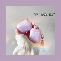 ins紫色贝壳纹耳机套适用AirPods保护套1/2代苹果女潮创意新款 3代/pro 耳机套 熊抱曲奇饼干