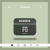 FG潮牌airpods保护套AirpodsPro耳机壳3三代蓝牙苹果无线耳机2代 绿色FG(皮质刺绣) AirPods