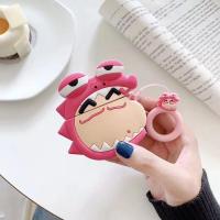 卡通可爱恐龙蜡笔小新苹果AirPods1/2代保护壳无线蓝牙耳机套硅胶 [AirPods1/2代]恐龙小新