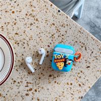 卡通迪士尼AirPods1/2/3代耳机套高飞pod3代苹果无线蓝牙保护套软 立体天蓝色高飞+挂件 按型号