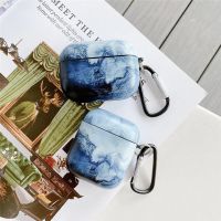 浮世绘海浪油画苹果AirPods Pro1/2/3代无线蓝牙耳机磨砂保护套软 磨砂软壳-迷雾大理石 AirPods Pr