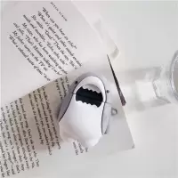 个性鲨鱼Airpodspro3代苹果蓝牙耳机套Airpods1/2保护壳软盒 AirPods1/2代大口鲨鱼