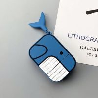 刘宇同款airpodspro保护套airpods 硅胶鲸鱼耳机壳苹果耳机套可爱 AirPods 1/2代耳机套 经典纯黑