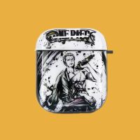 海贼王路飞airpods保护套airpodspro壳苹果无线蓝牙耳机套3代索隆 白底索隆+挂钩 AirPods pro(