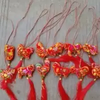 [12个]端午香包香袋12/十二生肖儿童挂脖香囊 立体双面绒布刺绣 [12个]端午香包香袋12/十二生肖儿童挂脖香囊 立