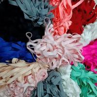 弹力包边条对折滚边花边牙女士儿童宝宝内裤内衣 手工练饰织带 弹力花边牙85米左右