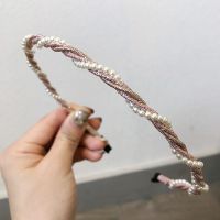 可爱樱桃~小清新发箍女气质草莓细头箍仙女森系花朵压发韩国发饰 珠光粉