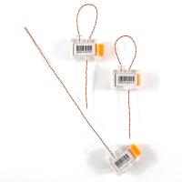 一次性塑料铅封防盗铅封计量仪表封条电表封签加油机铅封水表铅封 100个 带随机编码 带铅封线