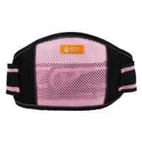 透气背带款电动车儿童安全带踏板摩托车前置宝宝座椅可调保护绑带 阿贝比透气腰带款(黑+粉网)