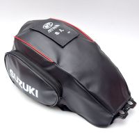 跨骑车摩托车油箱包手机导航包125油箱套罩多功能加厚防水耐磨通 深黑/侧袋款油箱包