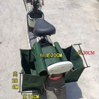 加厚帆布摩托车驮包 拉链带透气孔兔笼包电动车两侧挎包 电动车驮包